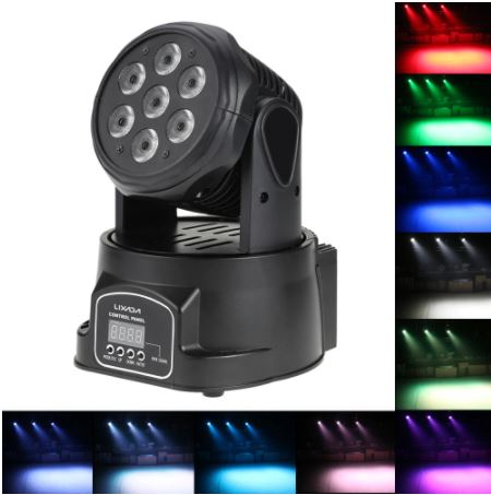 Projecteur LED pivotant multicolore pour soirée — anime la fête .com