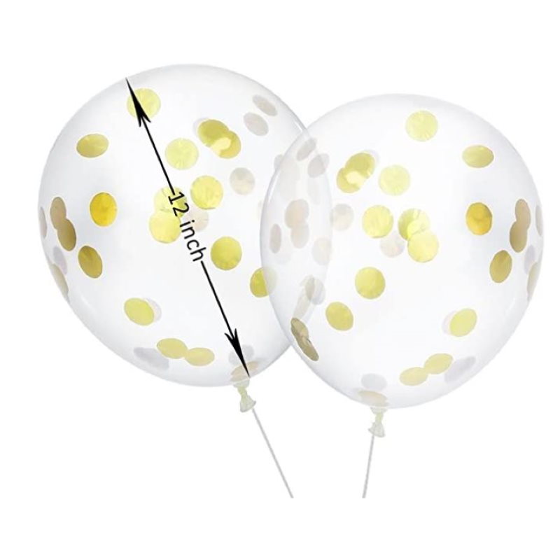 Ballons De Luxe Et Confettis Dorés Pour Cadre De Célébration De